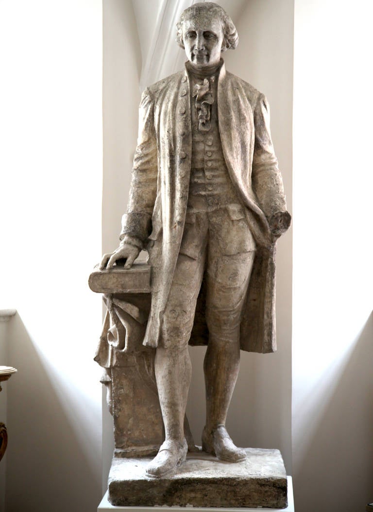 Spectacular George Washington Plaster Statue