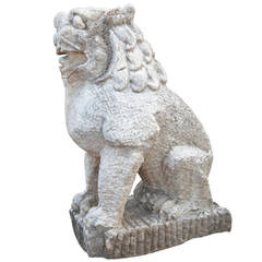 Very nice Marble Fu Dog, 2nd Half of 20th Century. 4