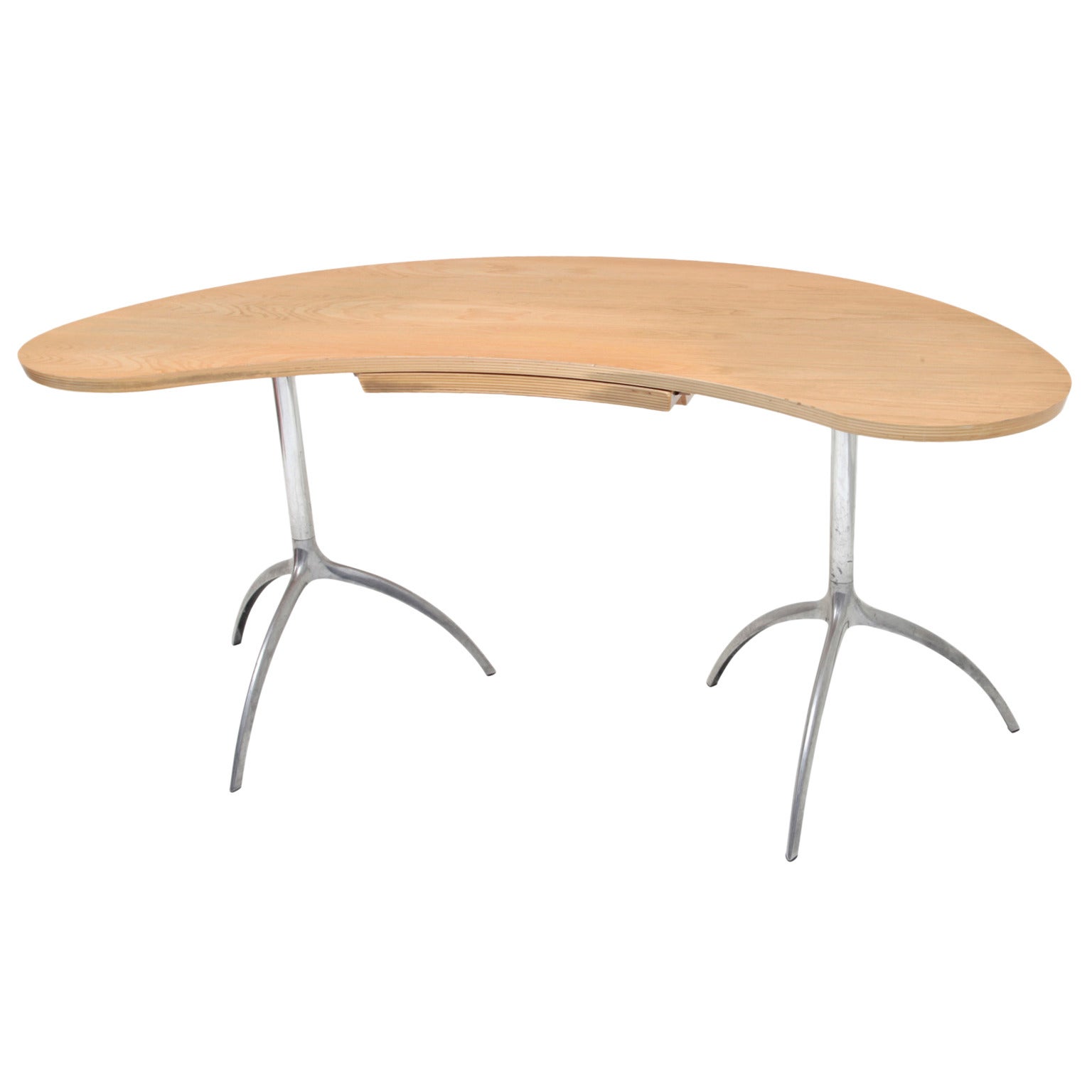 Kidney Desk in the Style of Philippe Starck, 1980s
