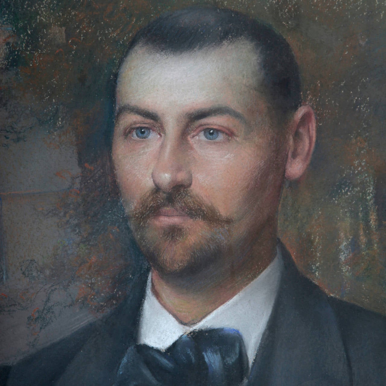 Pastel Drawing, Self-Portrait as a Middle-Aged Man by Delphin Enjolras ...