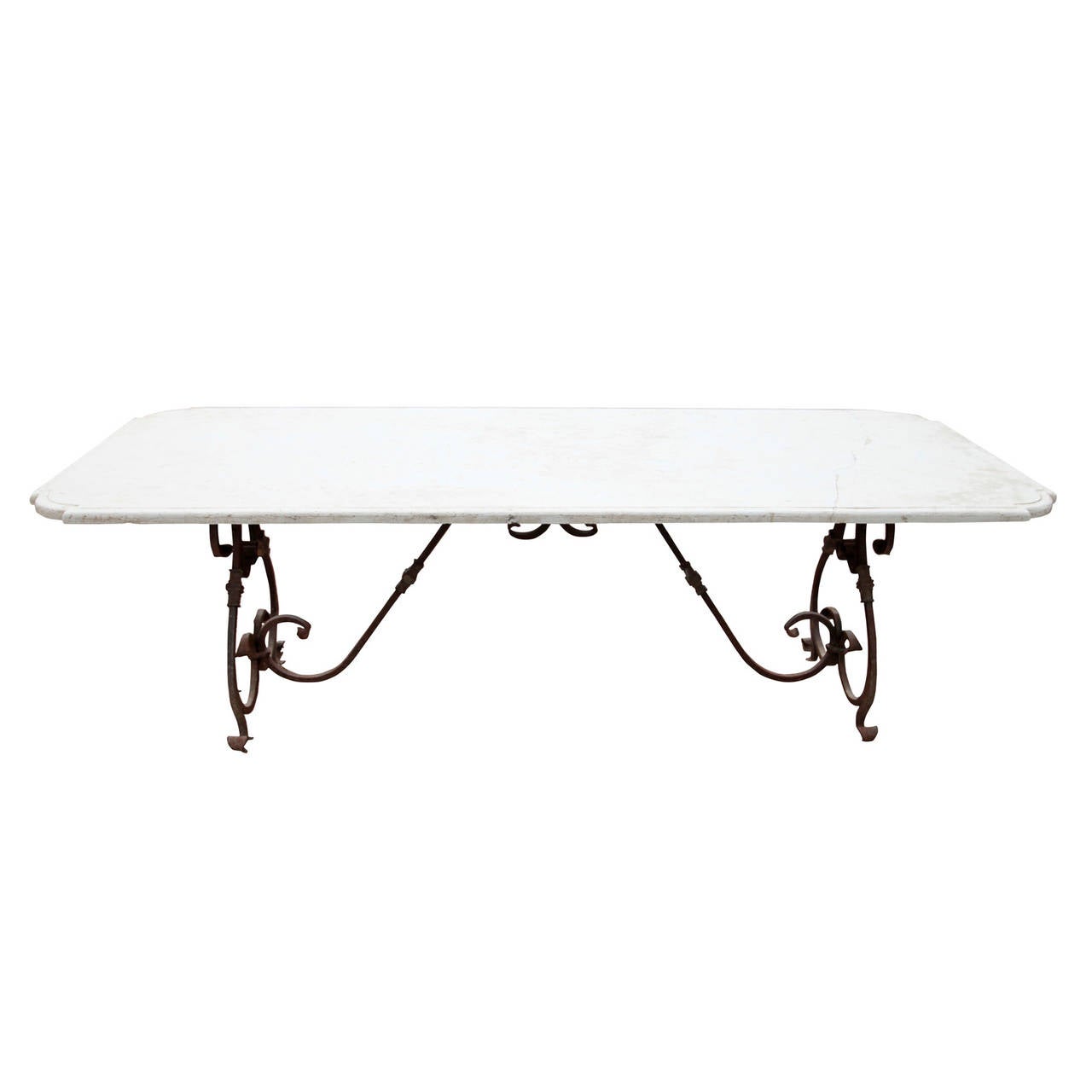 Baroque Garden Table with Stone Top