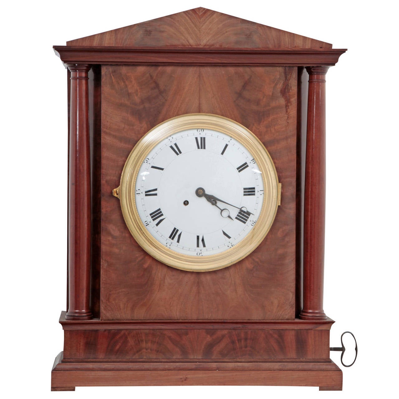 German Biedermeier Mantel Clock or Musical Clock, Early 19th Century