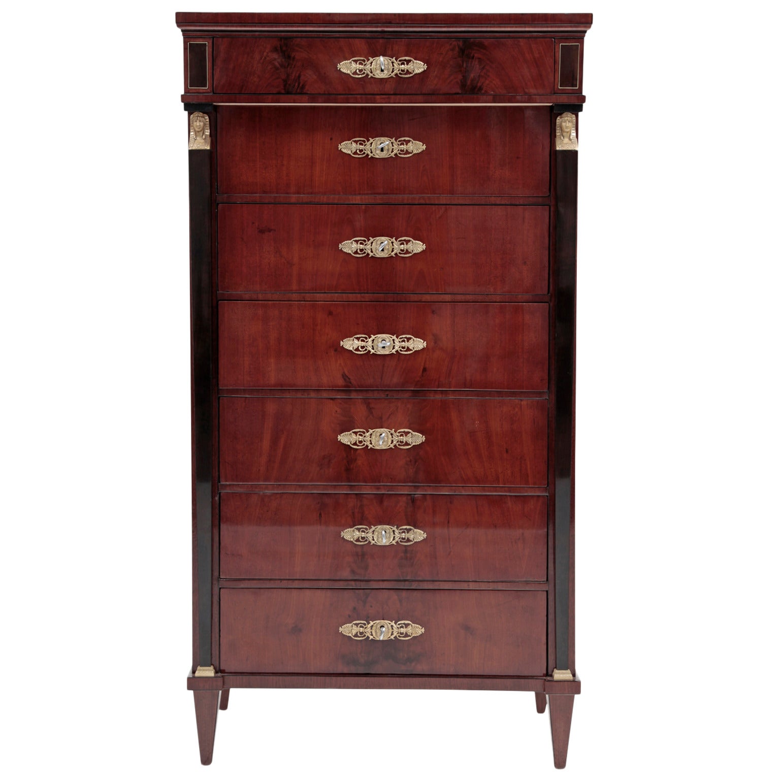 Vienna Empire Chest of Drawers or Semainaire from the 1810s