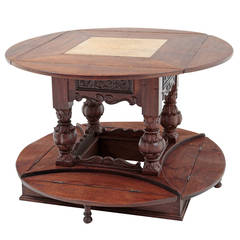 Antique German Renaissance Library Table from the 1680s