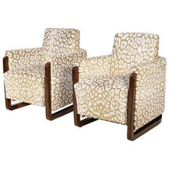 Extraordinary French Art Deco Bergeres