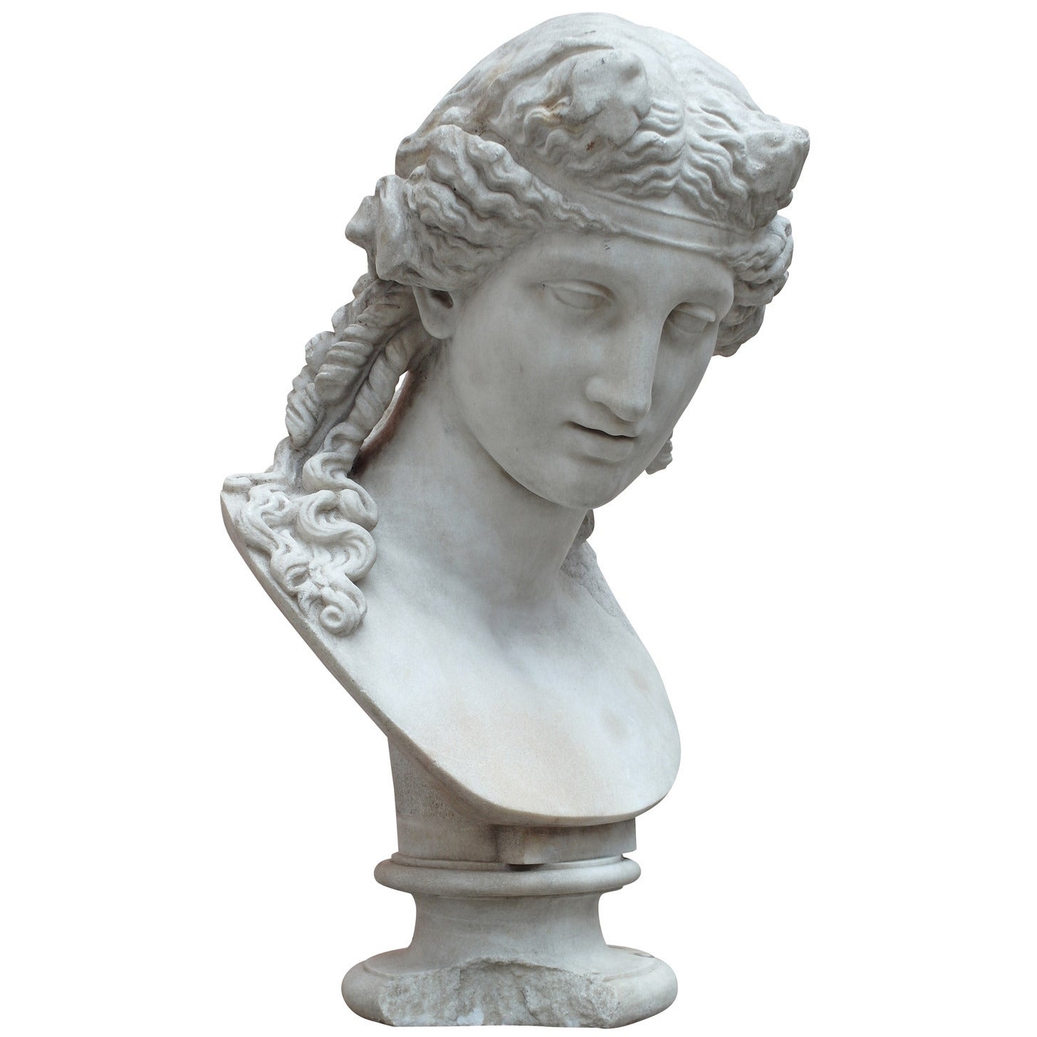 Marble Bust after a Greek Model, circa Italy, 19th Century