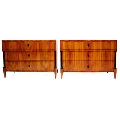 Rare Pair of Early Biedermeier Chests