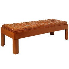 Extraordinary French Japosim Art Déco Bench