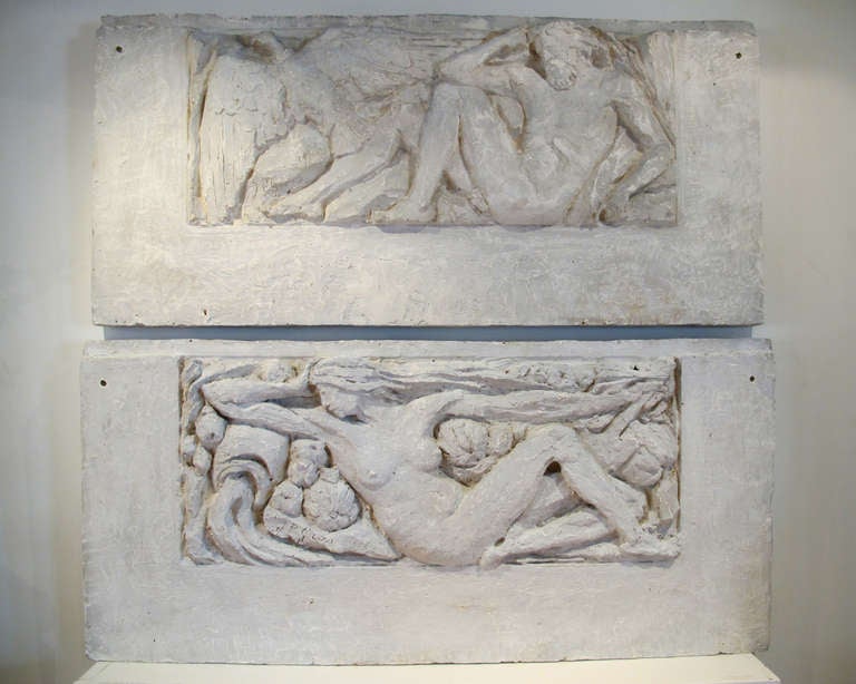 Pair of French Wall Reliefs by J.-P. Gras