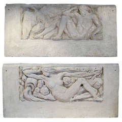 Pair of French Wall Reliefs by J.-P. Gras