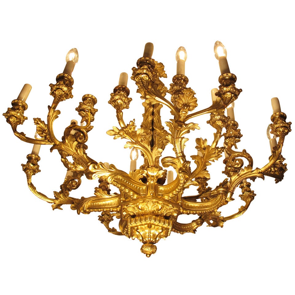 Spectacular Solid bronze Chandelier