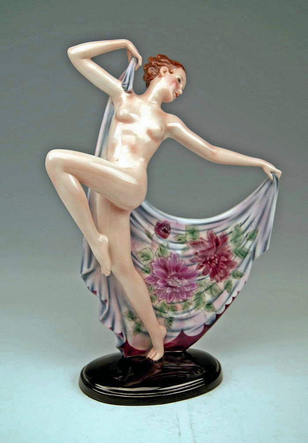 Goldscheider Vienna Lady Nude Adagio By Josef Lorenzl C.1937