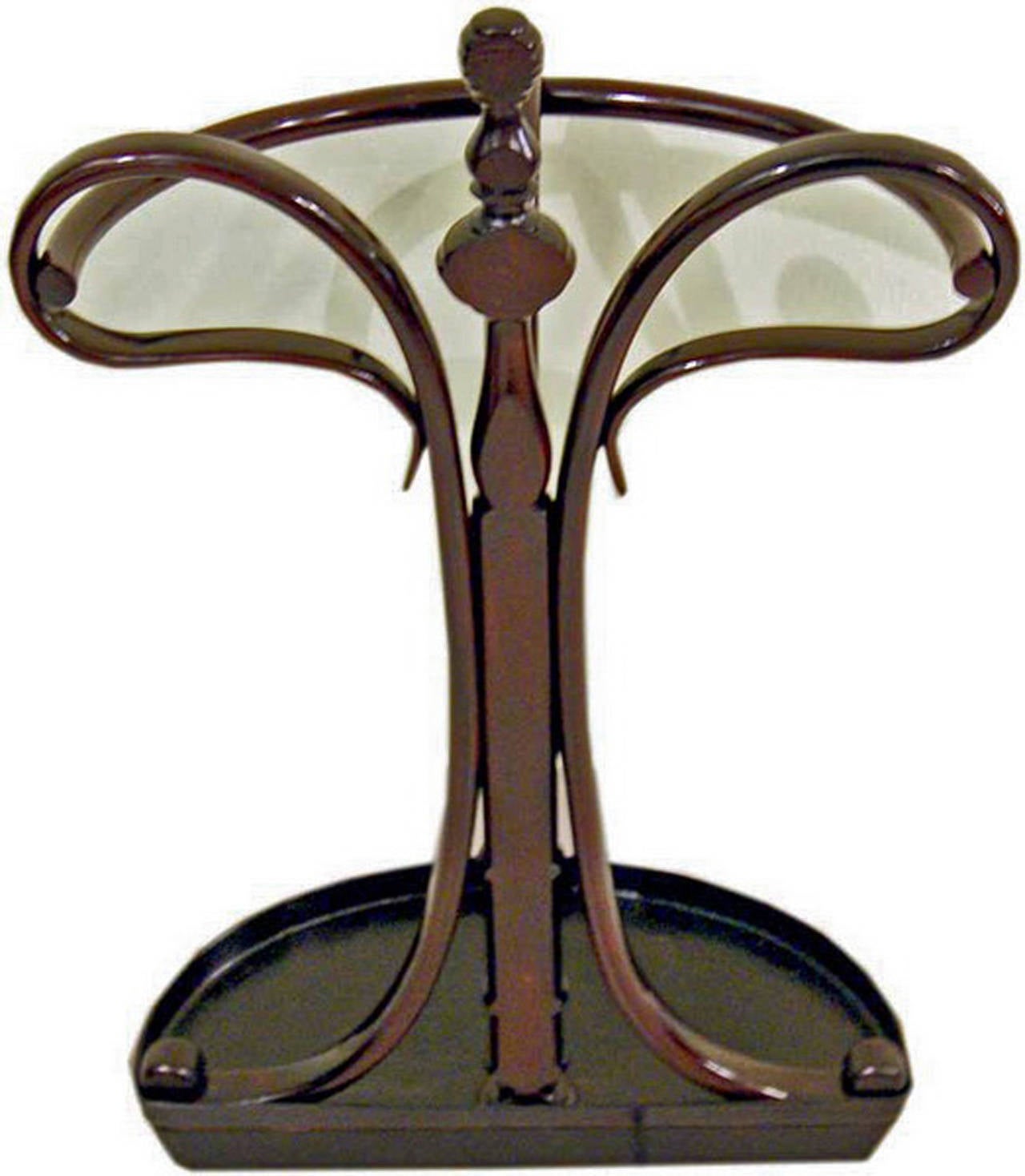 Art Nouveau Thonet Demi-lune Shaped Umbrella Stand Model 1 C. 1905