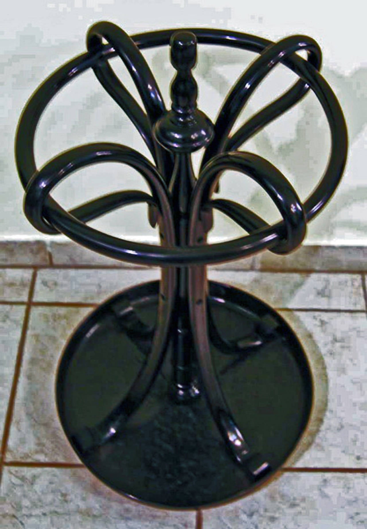 Art Nouveau Thonet Round Umbrella Stand Model 1 C. 1905