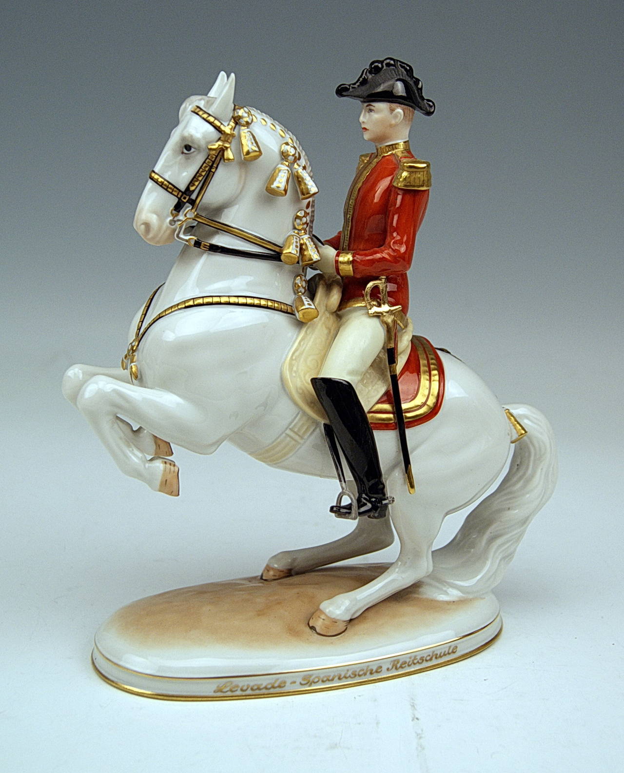 Vienna Augarten Horse Levade Spanish Riding School Figurine, circa 1950