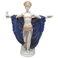 Rosenthal Allemagne Figurine rare Dédicace de temple par F. Liebermann:: vers 1914