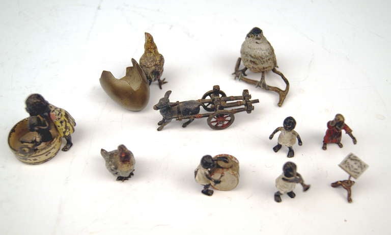 miniature bronze figurines