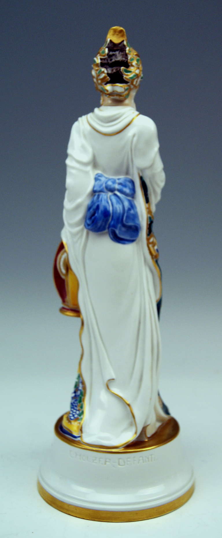 German Rosenthal Rarest Chinese Lady By Constantin Holzer-defanti Made C. 1920