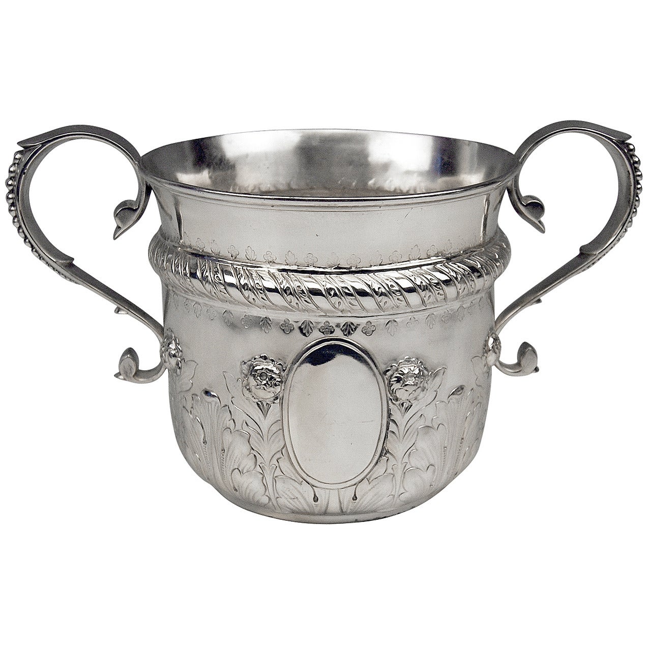 Silver Champagne Wine Cooler by Walter and John Barnard, London, 1889 For Sale