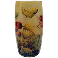 Daum Nancy Vase with Rosehips Art Nouveau France Lorraine 1905 - 1910 6
