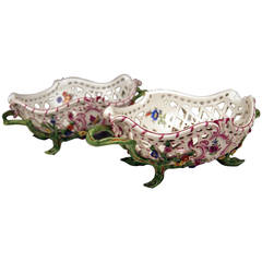 Meissen Finest Pair of Reticulated Bowls from the Marcolini Period c.1790-1800