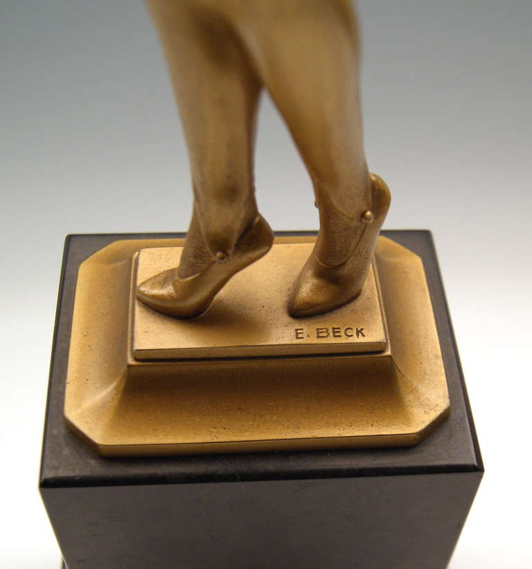 Vienna Bronze by Ernst Beck of Art Deco Lady Dancer circa 1925 For Sale 4