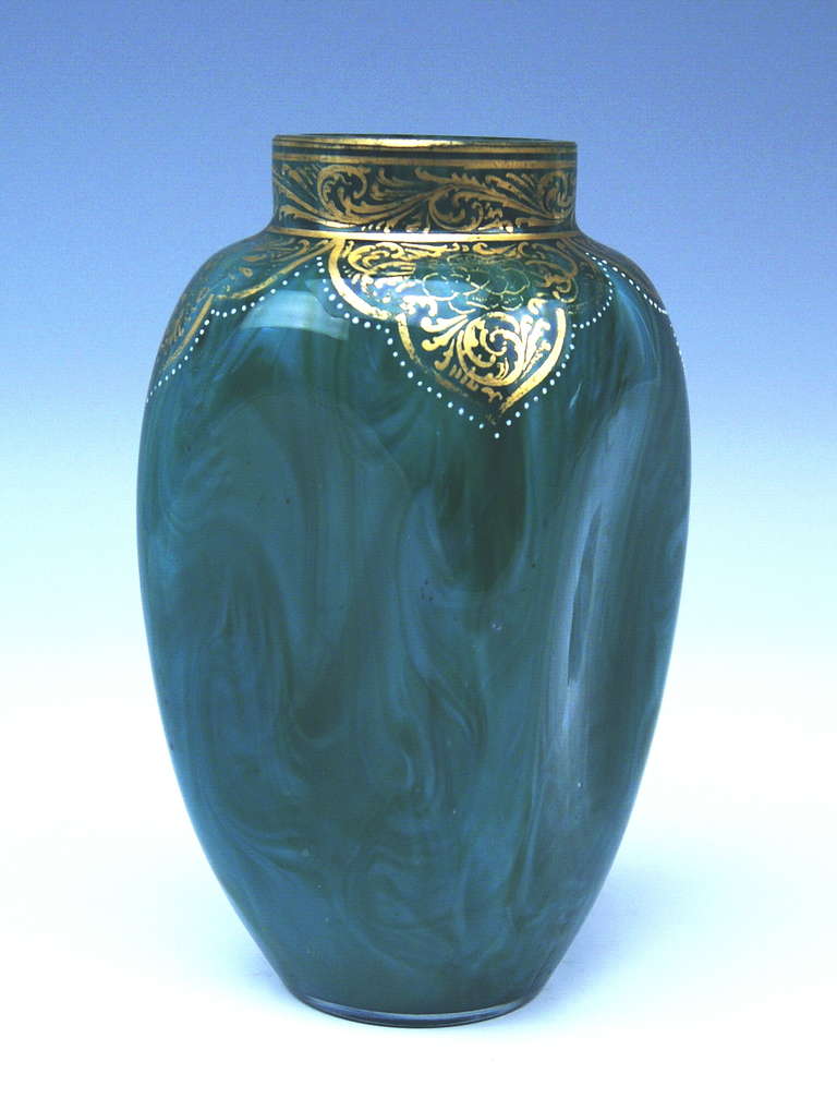 Austrian Loetz Widow Klostermuehle Art Nouveau Early Vase circa 1893 Decor Malac