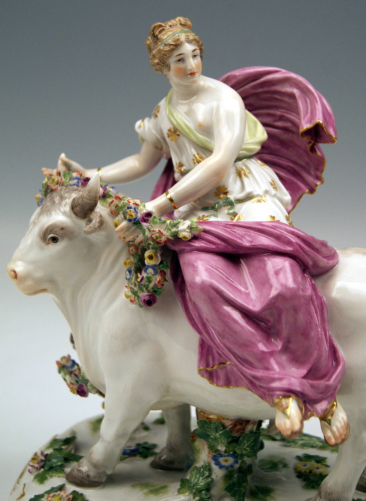 Painted Meissen Rarest Figurine Group 