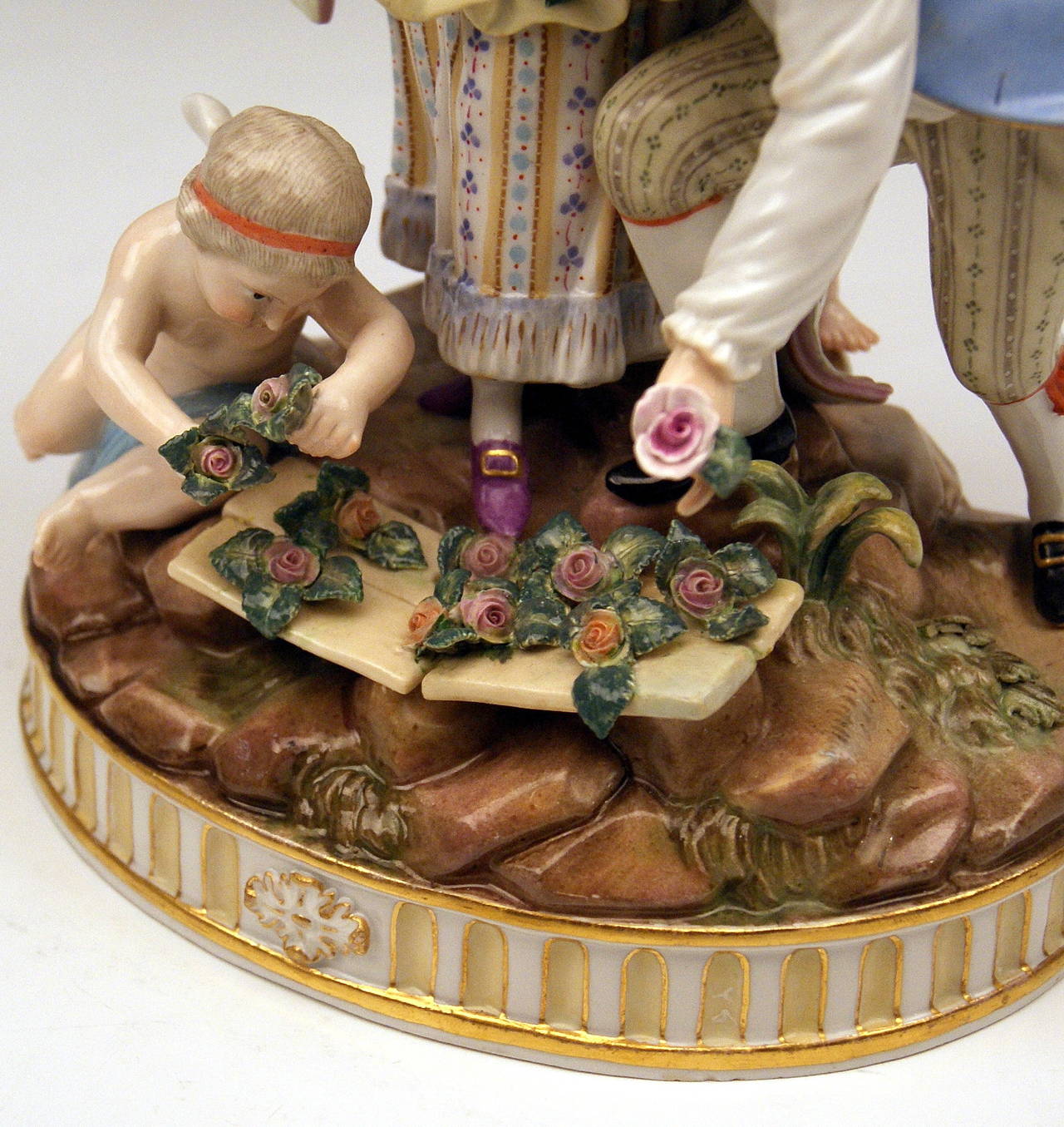 Groupe de figurines de Meissen:: 