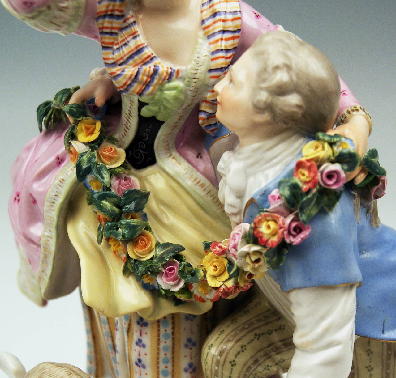 XIXe siècle Groupe de figurines de Meissen:: 