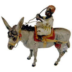 Vienna Bronze Made by Franz Bergman(n) Arab on Donkey c.1890 - 1900 5