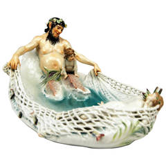 Meissen "the Catch of Nymph" Figure by Paul Helmig Rarest Model T 53