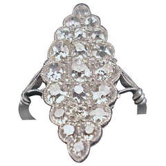 Art Deco Ring Gold 585 and 3 Carat Diamonds, Vienna Austria, circa 1920 3