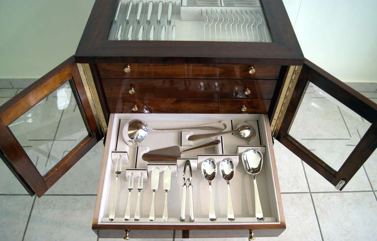 Silver Art Deco 120-Piece Cutlery Flatware Dinnerware for 12, Germany ca. 1920 3