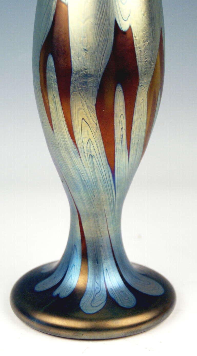 20th Century Vase Loetz Widow Klostermuehle Bohemia Art Nouveau Decor PG 29     13.2  inches
