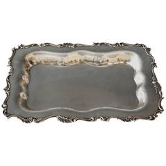Silver Italian Excellent Serving Platter, circa 1870 1