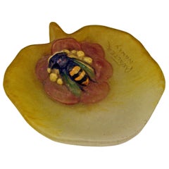 Amalric Walter Nancy Tray or Bowl Art Deco With Bee France Lorraine c.1920-30