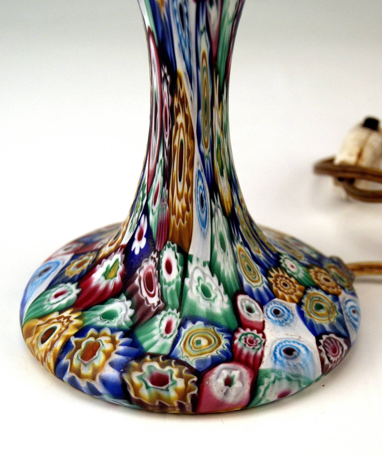 Other Murano Vintage Glass Lamp Millefiori Fratelli Toso, circa 1920-1925