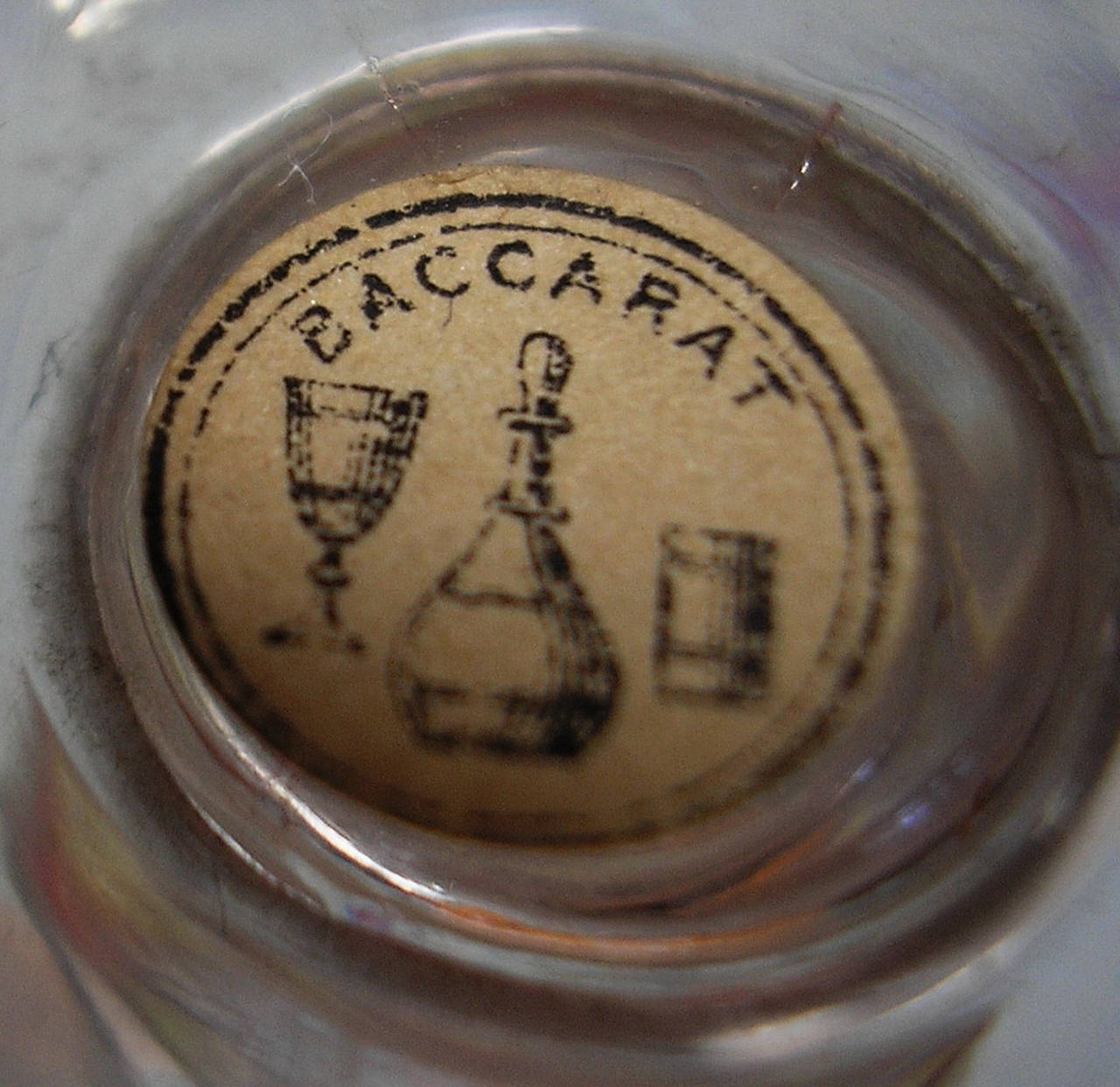 Baccarat France Liqueur Set Glass Casket Completely Furnished, circa 1900 1