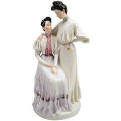 Meissen Rarest Figurine Group by Theodore Eichler The Sisters