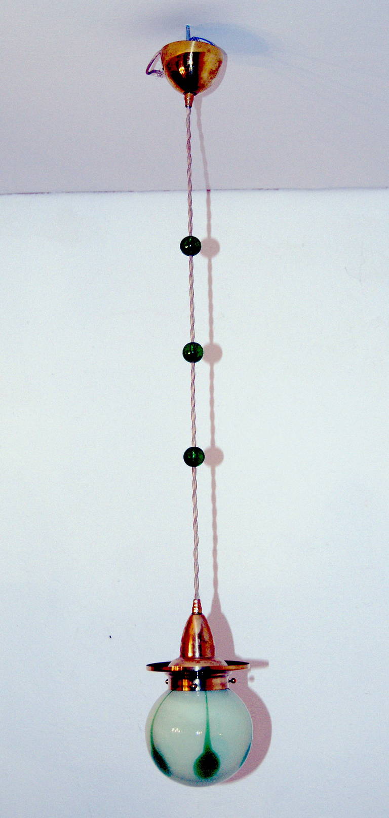 Art Nouveau Finest Suspended Lamp Loetz Pendant Made C. 1905