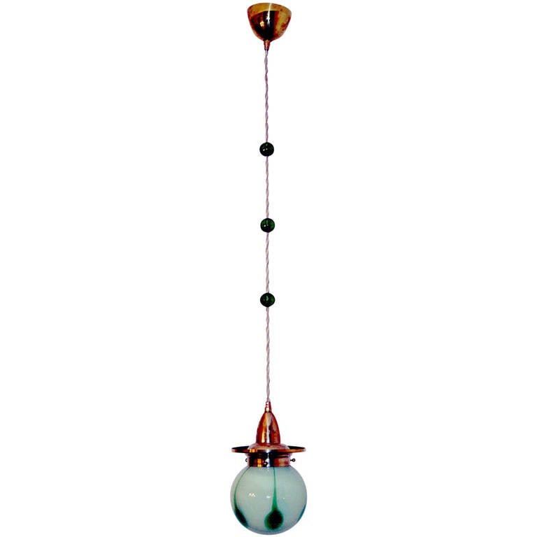 Art Nouveau Finest Suspended Lamp Loetz Pendant Made C. 1905 at 1stDibs