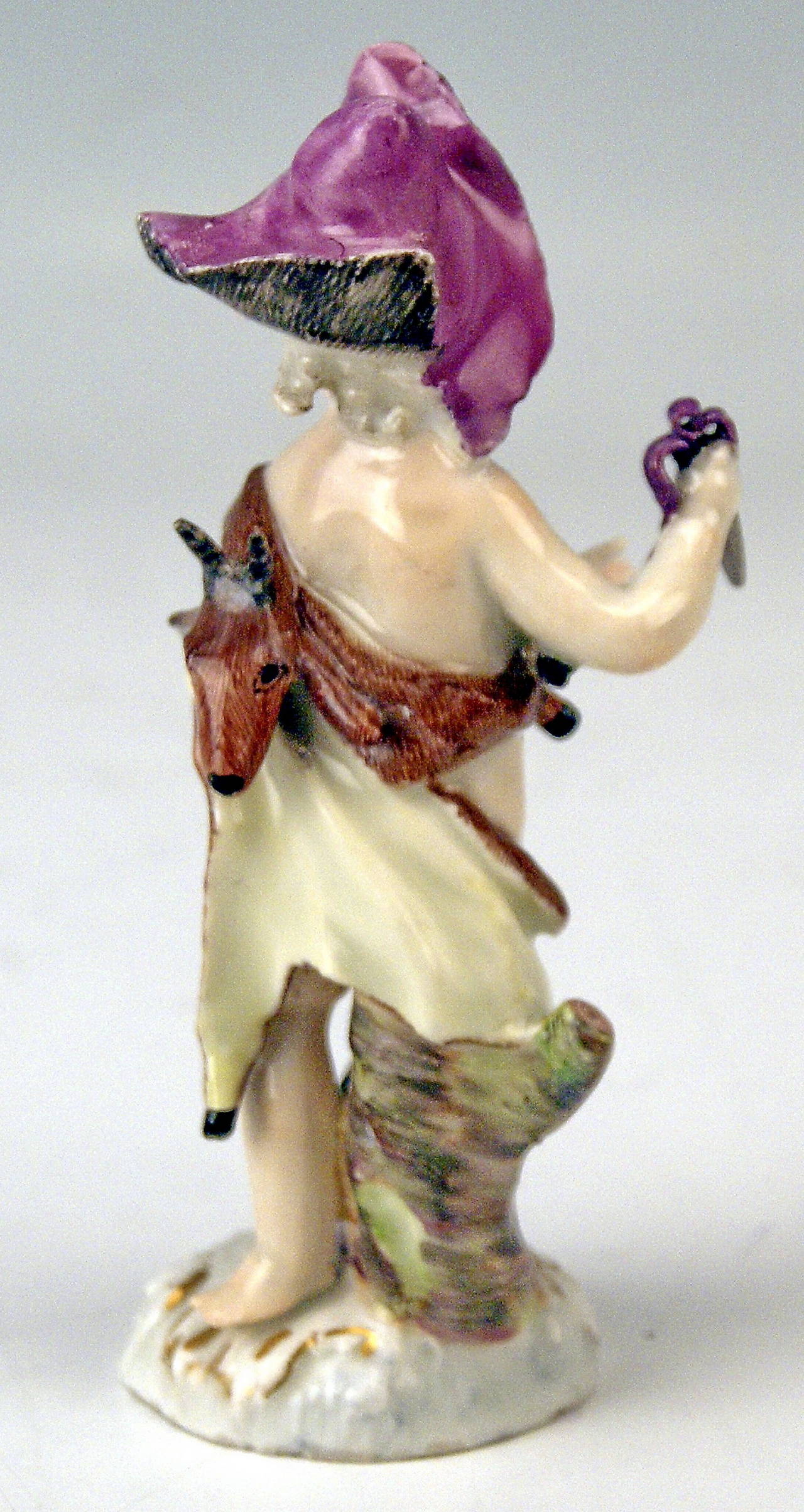 Rococo MEISSEN CHERUB WITH DAGGER AND QUARRY ROCOCO CIRCLE OF KAENDLER c. 1760-70