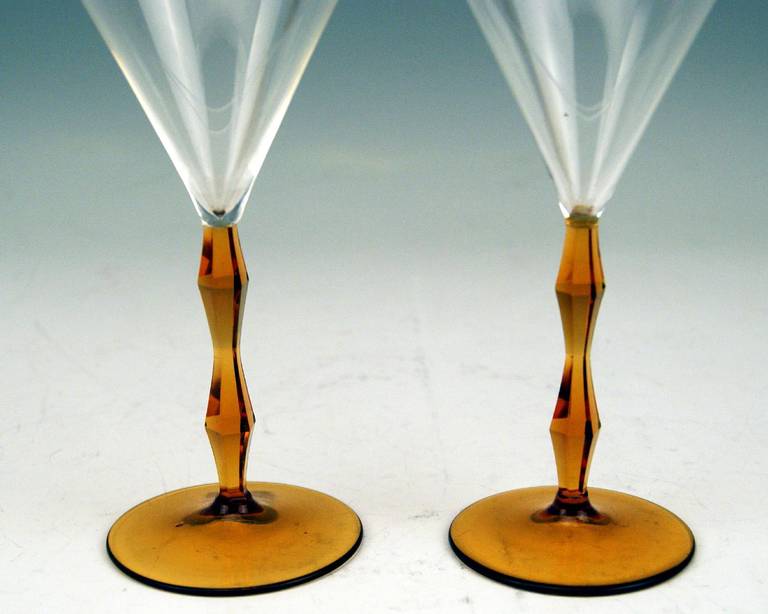 art deco liquor glasses