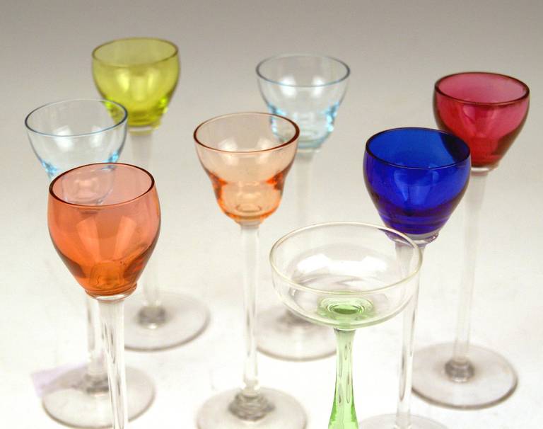 long stem liqueur glasses