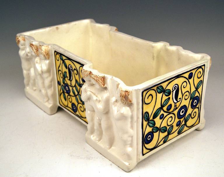 Goldscheider Friedrich Vienna Manufactory Ceramics Jardiniere Flower Bowl