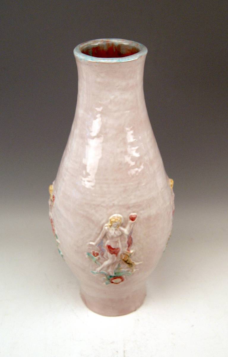 Vase Keramos en céramique autrichienne de grande taille, Design/One par Susi Singer, vers 1925 en vente 1
