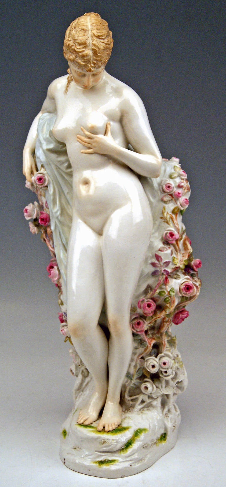 Meissen Art Nouveau Figurine the Blossoming Woman by W. Schott Rarity 2