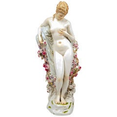 Meissen Art Nouveau Figurine the Blossoming Woman by W. Schott Rarity