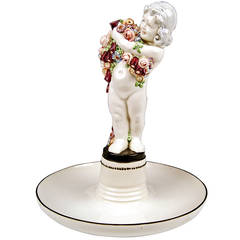 Carl Klimt Art Nouveau Cherub Figurine Large Centrepiece c.1919 1
